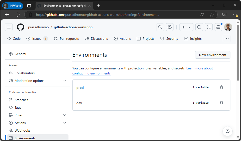 Add Environment Variable